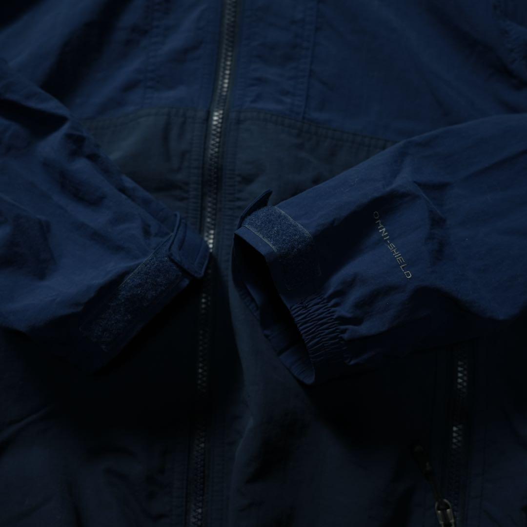 y2k Columbia 短丈 シェルジャケット ネイビー テック系 シティー