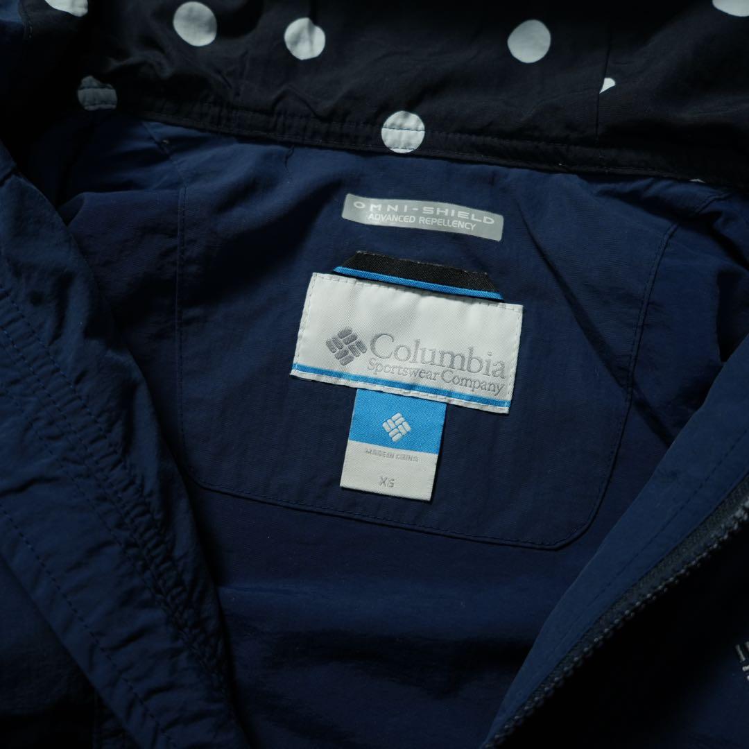 y2k Columbia 短丈 シェルジャケット ネイビー テック系 シティー