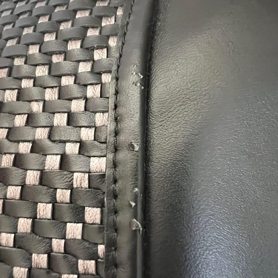 COACH コーチ トートバッグ メッシュ レザー ブラック