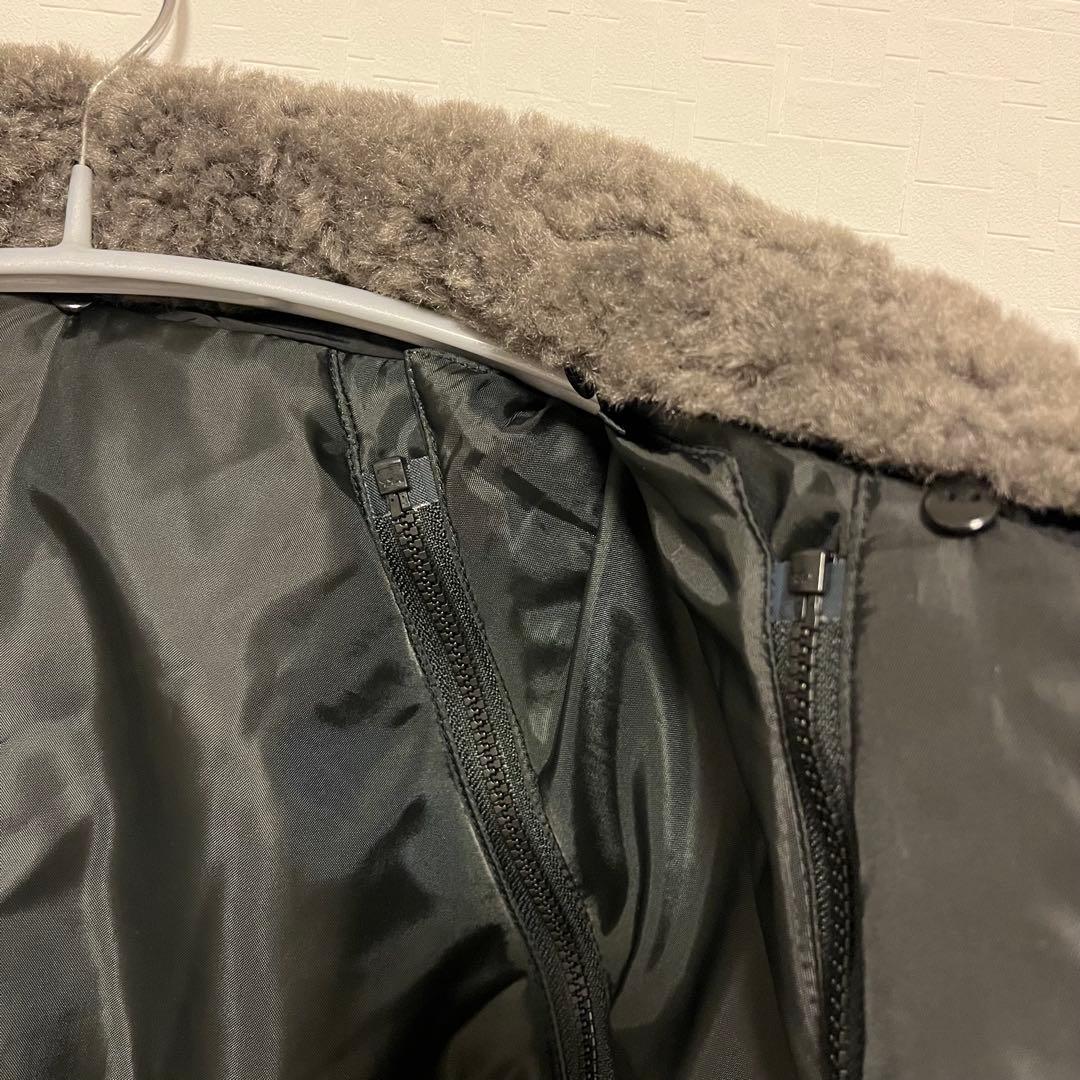 アダムエロペ　WEB限定　サステナブル　マルチWAYミドル丈ボアコンビブルゾン