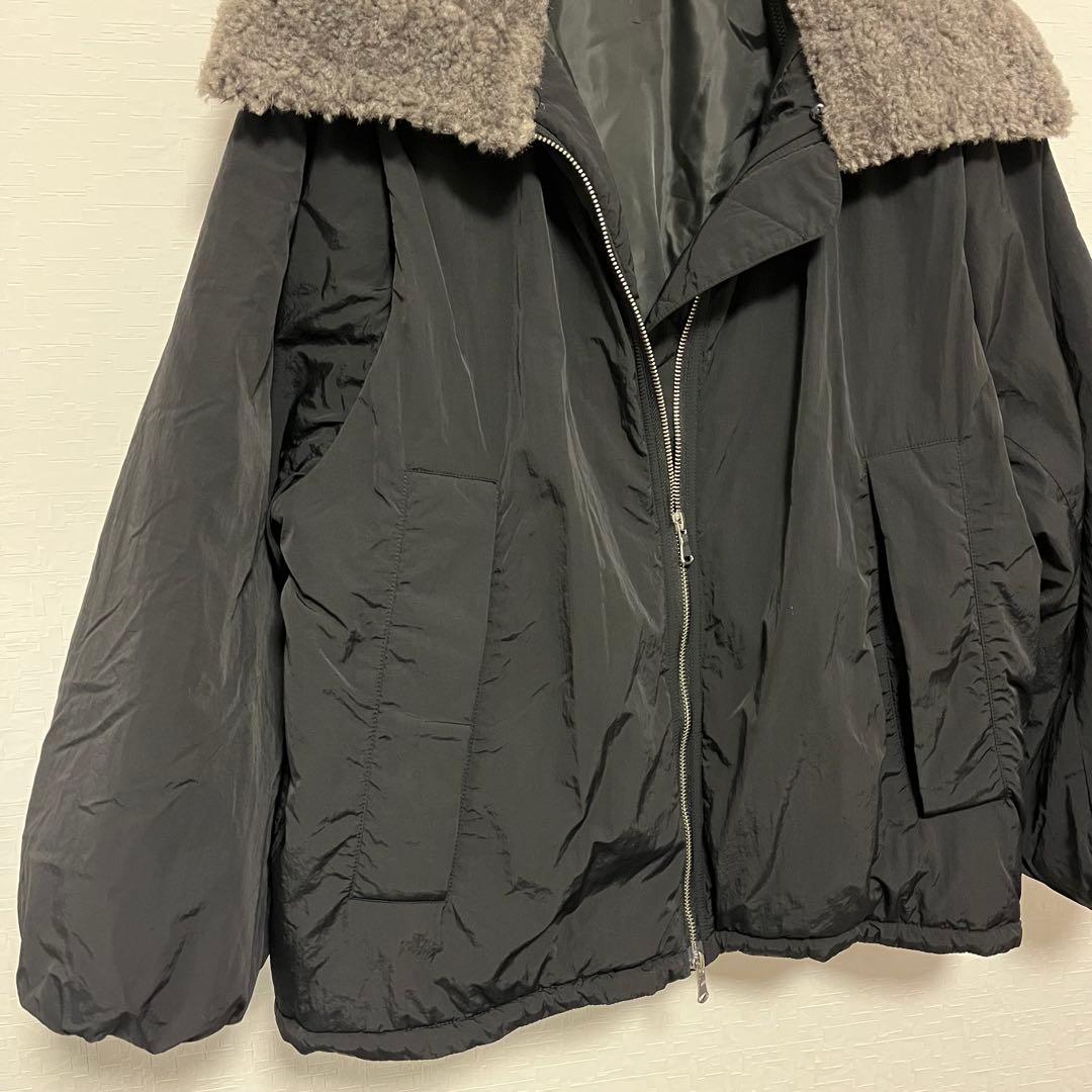 アダムエロペ　WEB限定　サステナブル　マルチWAYミドル丈ボアコンビブルゾン