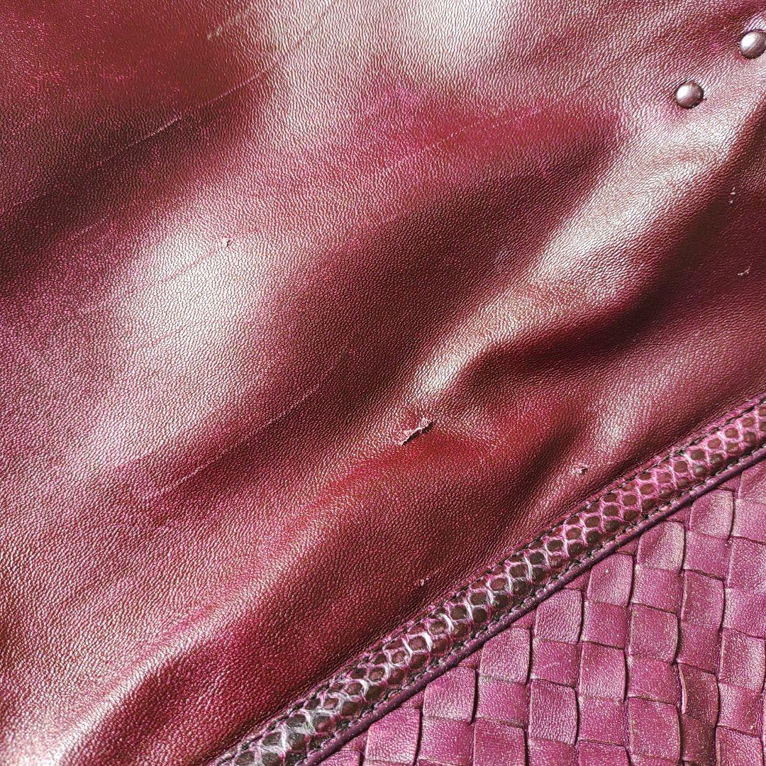 BOTTEGA VENETA ボッテガヴェネタトートバッグ　パープル　レザー