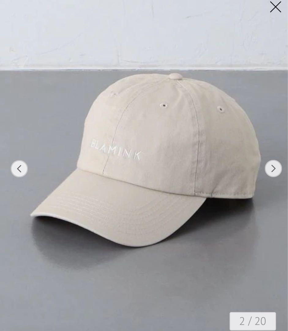 BLAMINK ブラミンク［未使用］ロゴキャップ　ベージュ