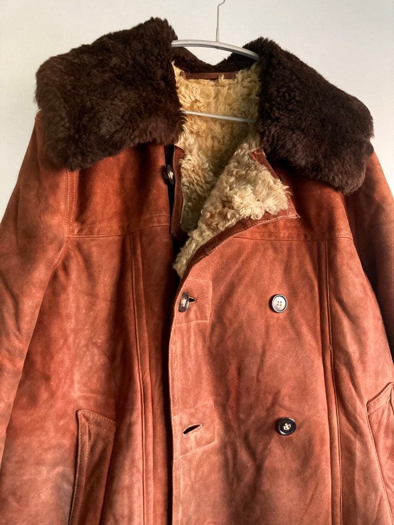 ジャケット・アウター 50s Unknown Euro Military Sheepskin Coat