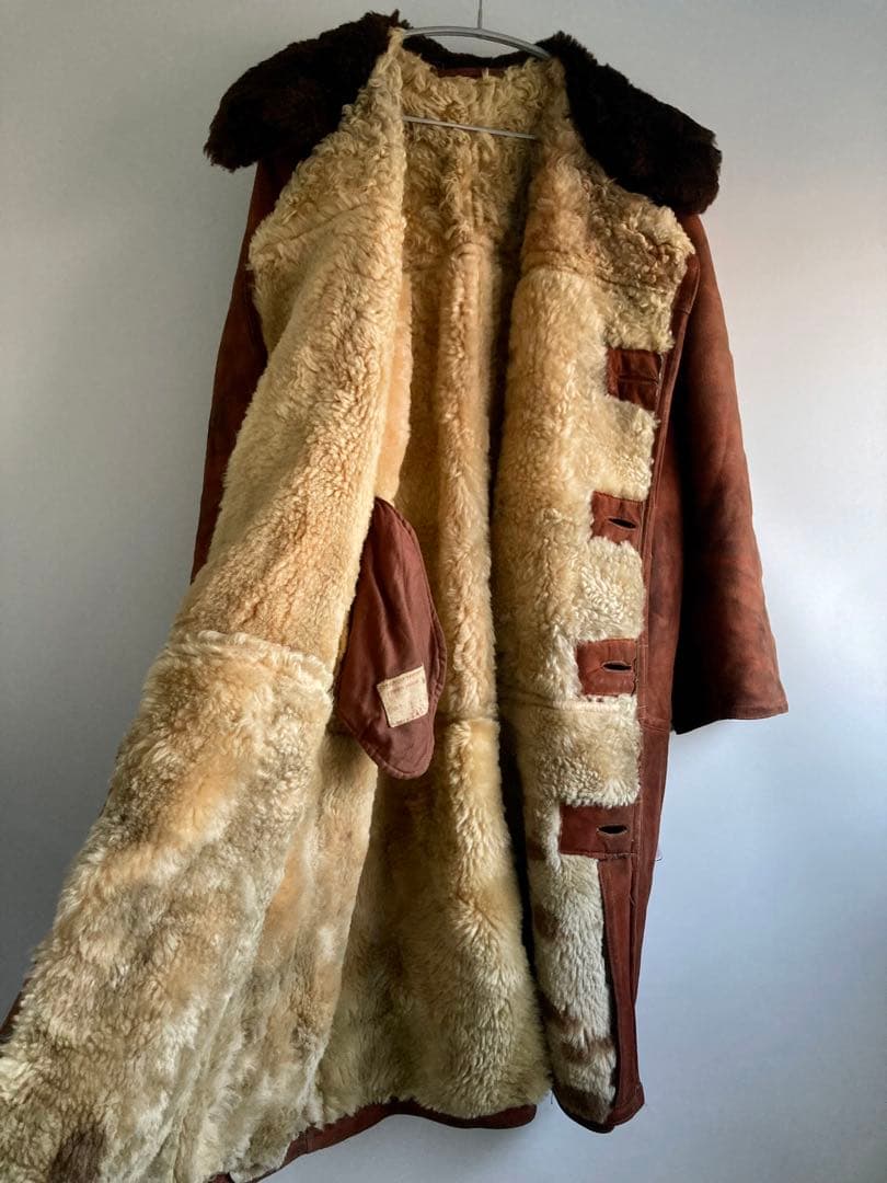 ジャケット・アウター 50s Unknown Euro Military Sheepskin Coat