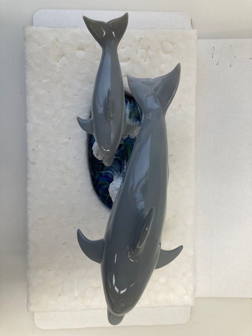 極美品‼️ LLADRO リヤドロ イルカの親子