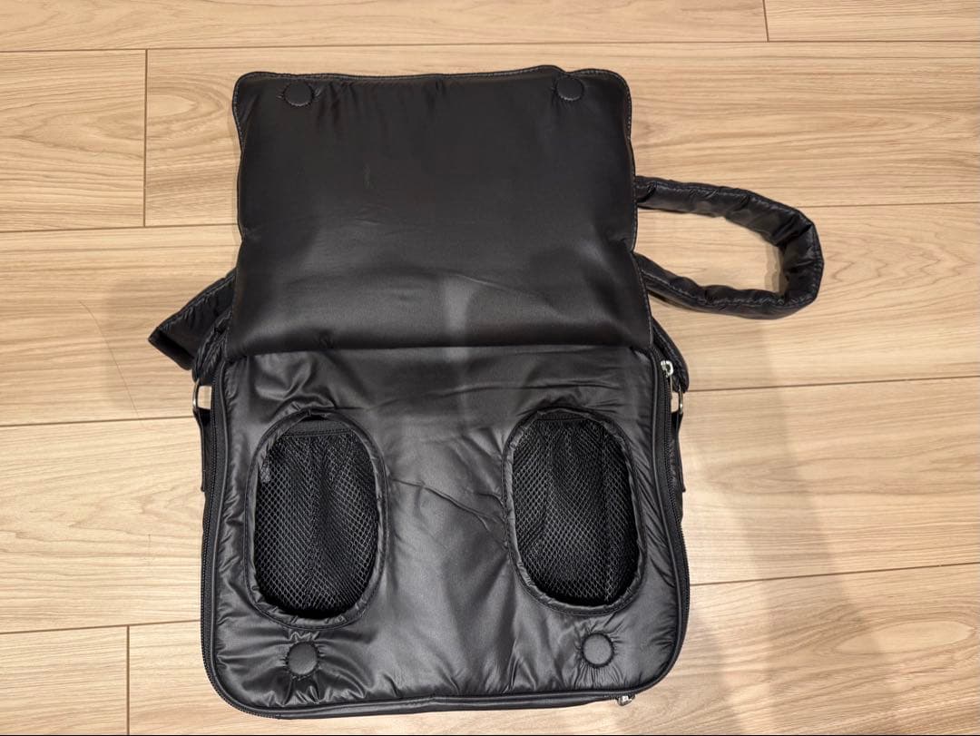 calin カラン　マザーズバック　ポーチバック　ブラック