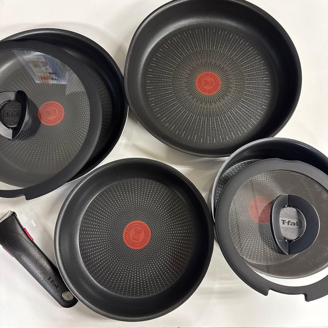 【セット内容不足有り】【写真要確認】T-faL 取っ手の取れる 7点セット