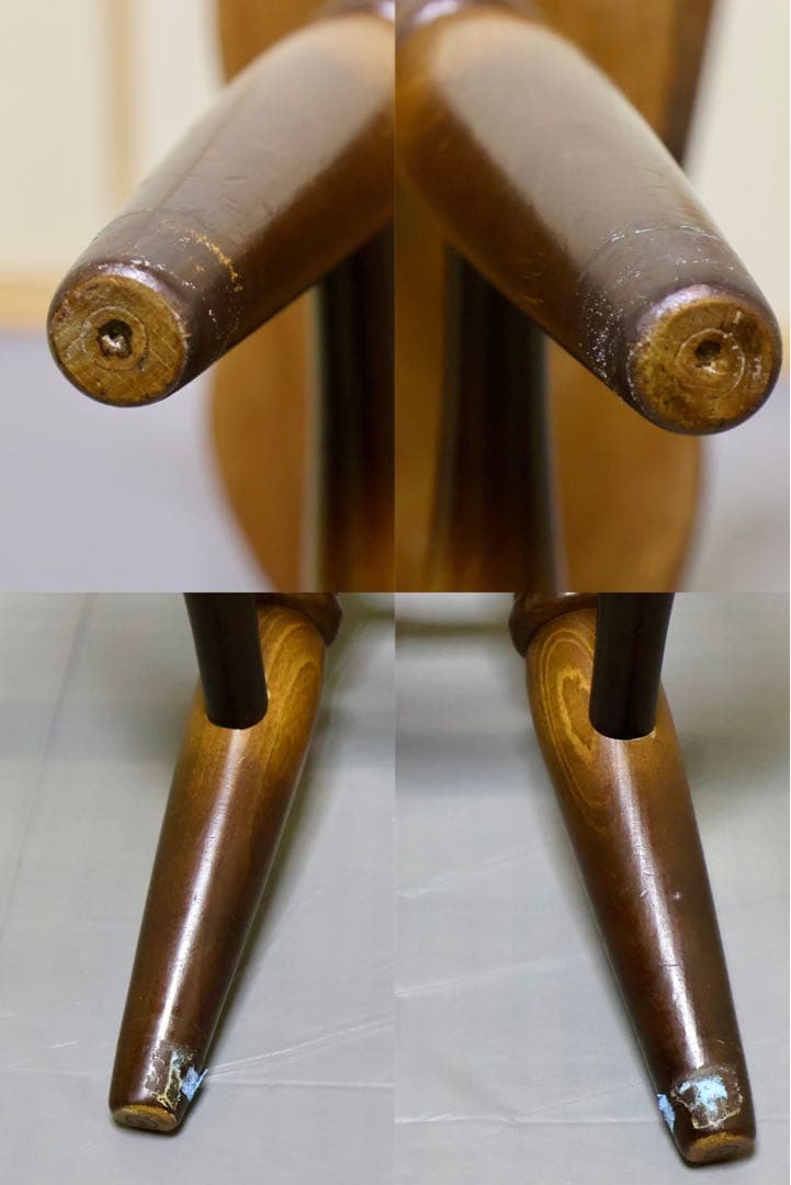 HIDA 飛騨産業木製アームチェア ダークブラウン