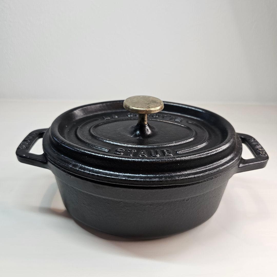 Staub ストウブ ピコ・ココット 15cm オバールブラック, 鋳鉄
