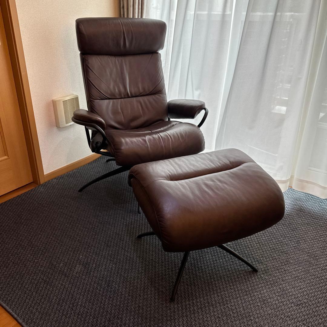 ストレスレス®︎トーキョー　ダークブラウン レザー リクライニングチェア
