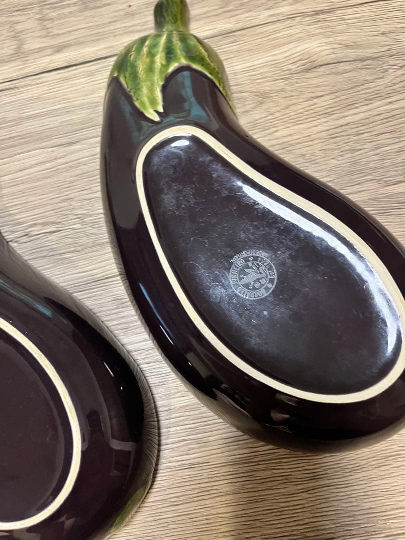 ボルダロ Bordallo 茄子プレート 2個セット