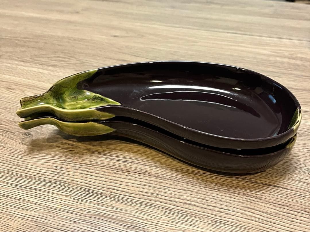 ボルダロ Bordallo 茄子プレート 2個セット