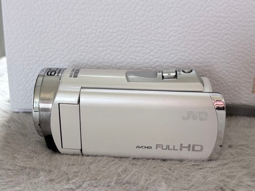 JVC Everio GZ-E780-W ホワイト 純正充電ケーブル付動作確認済