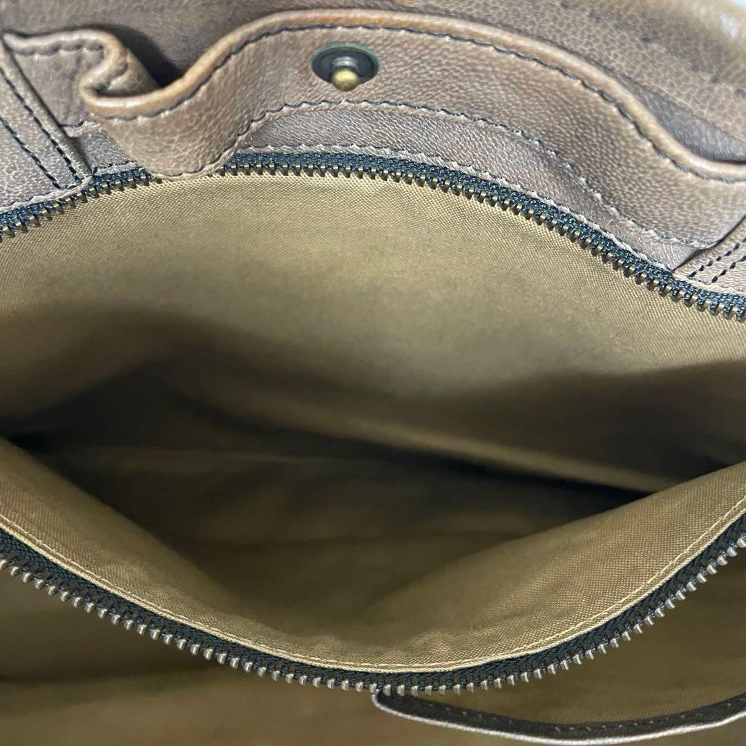 MOTO モト レザー ブラウン トートバッグ