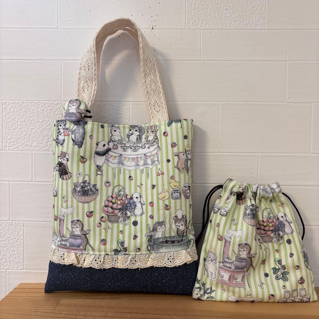 きまぐれSALE ユキエモン　巾着　12cmファスナーポーチ　ハンドメイド　お得