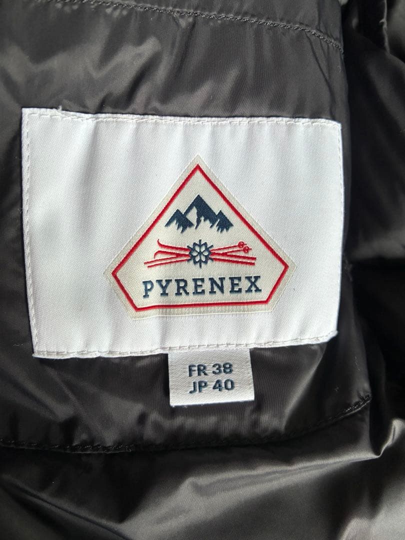 PYRENEX CANNES ブラック ダウンジャケット JP 40