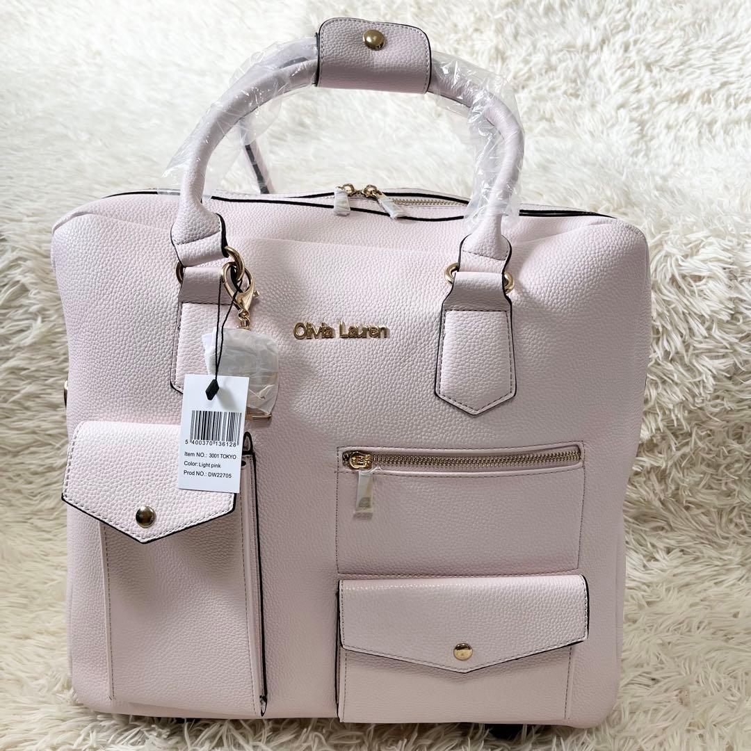 未使用　Olivia Lauren キャリーケース　旅行鞄　3way ピンク