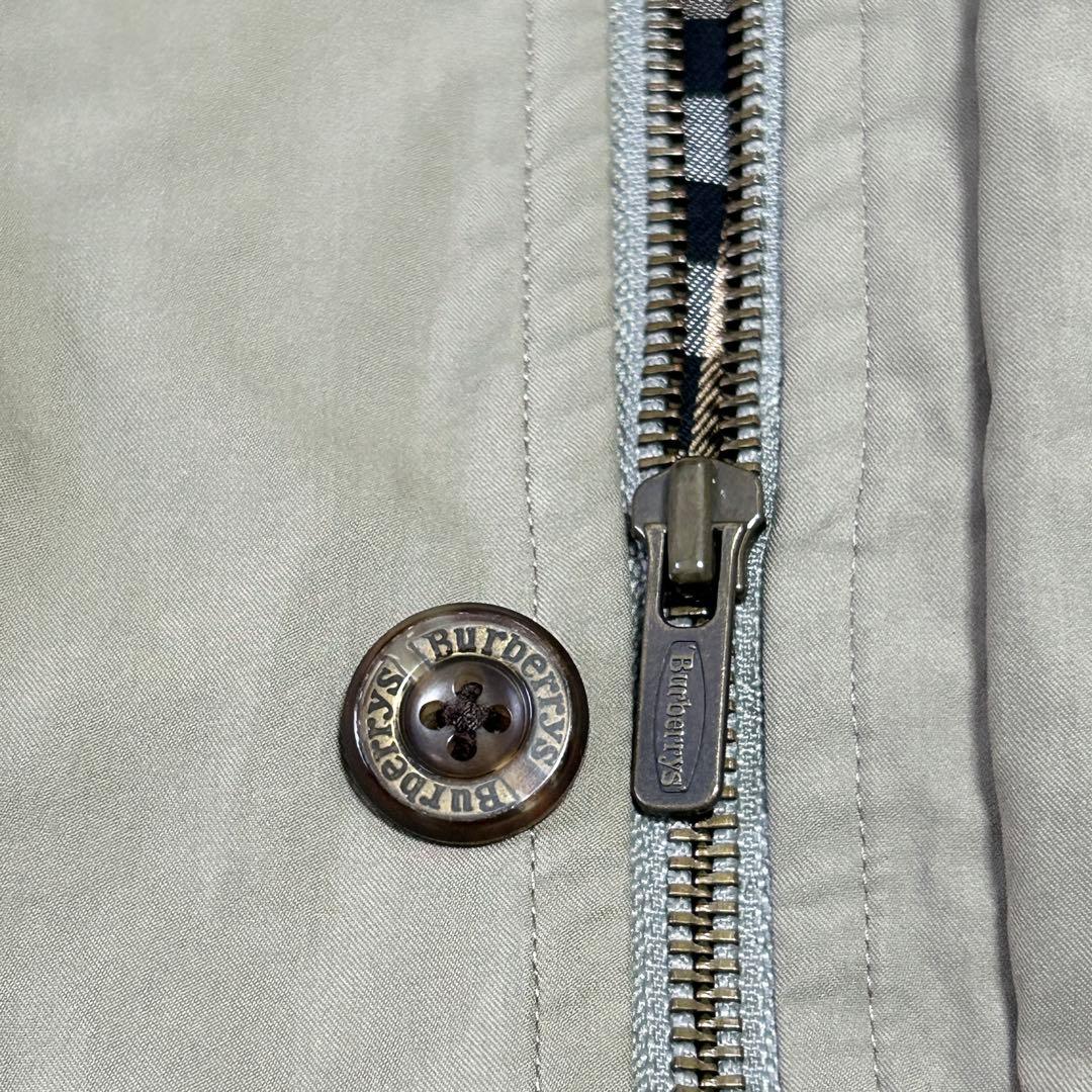 美品 バーバリー ノバチェック ダウンライナー ステンカラーコートL 90s古着