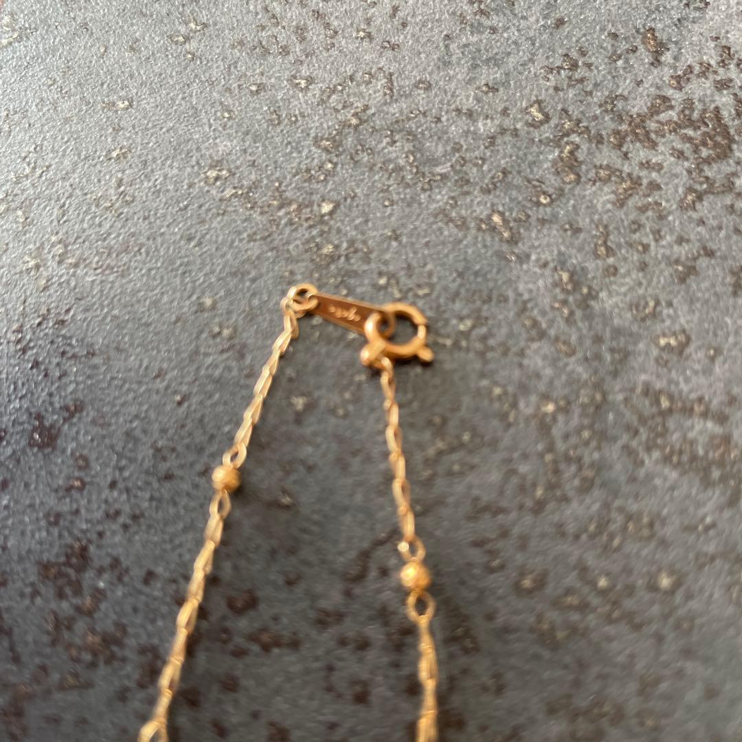 アガット　k18 ミラーボール　ブレスレット