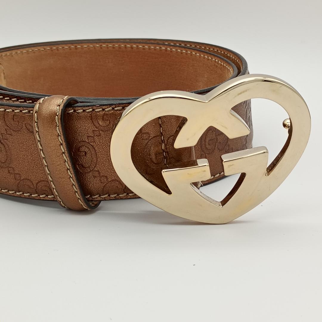 GUCCI グッチ ハート インターロッキングG ベルト 85