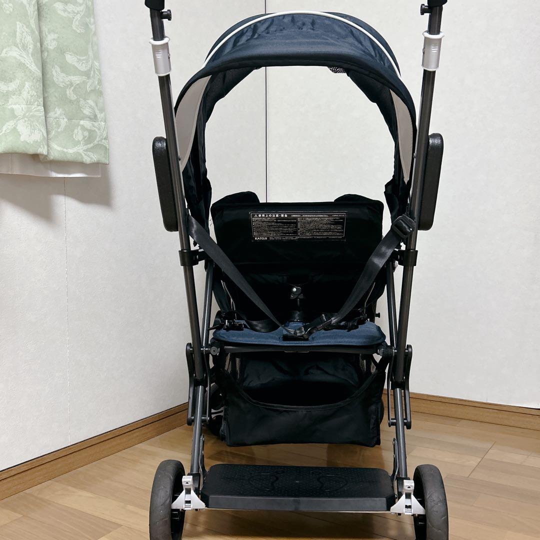 KATOJI 2人乗りベビーカー ネイビー 2人でゴー
