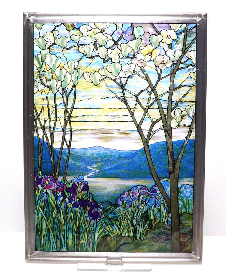 ルイス ティファニー ヴィンテージステンドグラス大型メトロポリタン美術館生命の川