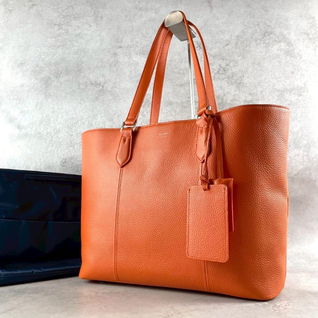 ペッレモルビダ ビジネストート 通勤 ブリーフバッグ 希少カラー オレンジ