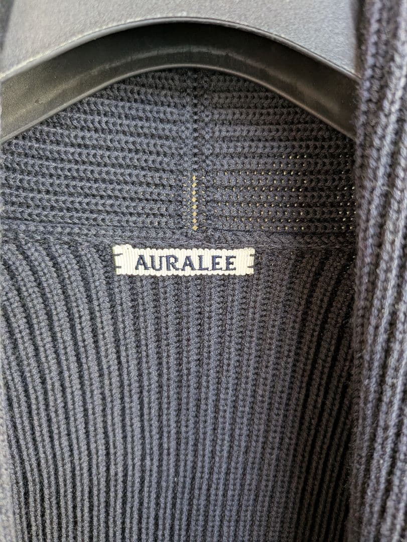 AURALEE　SUPERFINE WOOL RIB KNIT GOWN　5