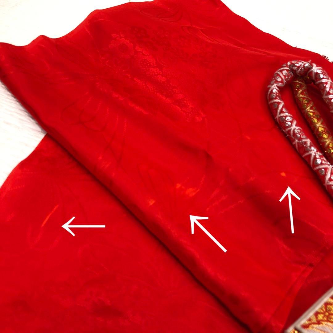 七五三　女の子　7歳　花夢二ブランド 着物　帯　小物　セット　四つ身