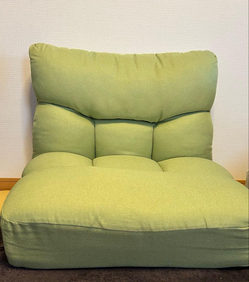 【美品✨】ニトリ つながるポケットコイル座椅子 ブルー ソファ チェア