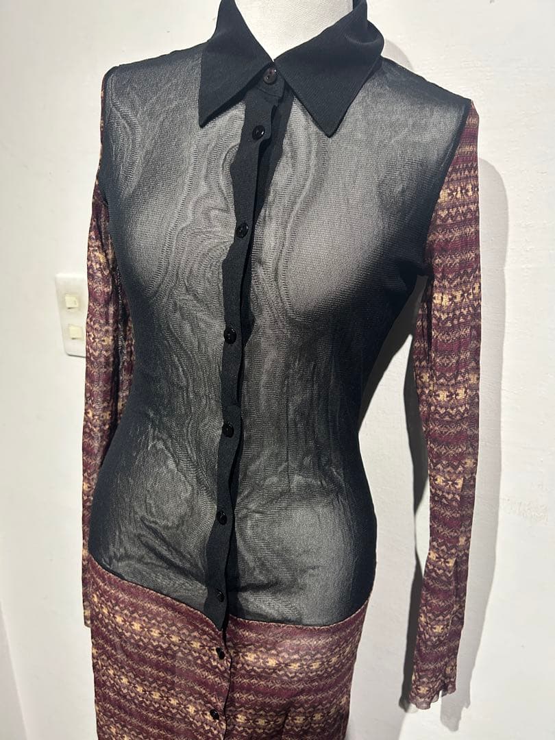 チ*ー様 jean paul gaultier ゴルチェ　パワーネットワンピース