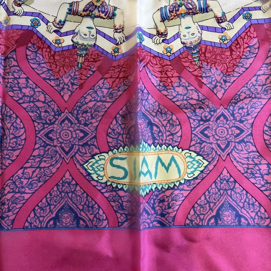 90s美品 エルメス Hermès シルクスカーフ 大判 SIAM