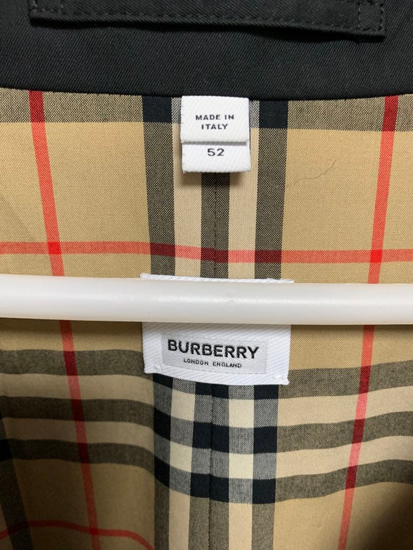 BURBERRY バーバリー ホースフェリー ギャバジン カーコート 黒