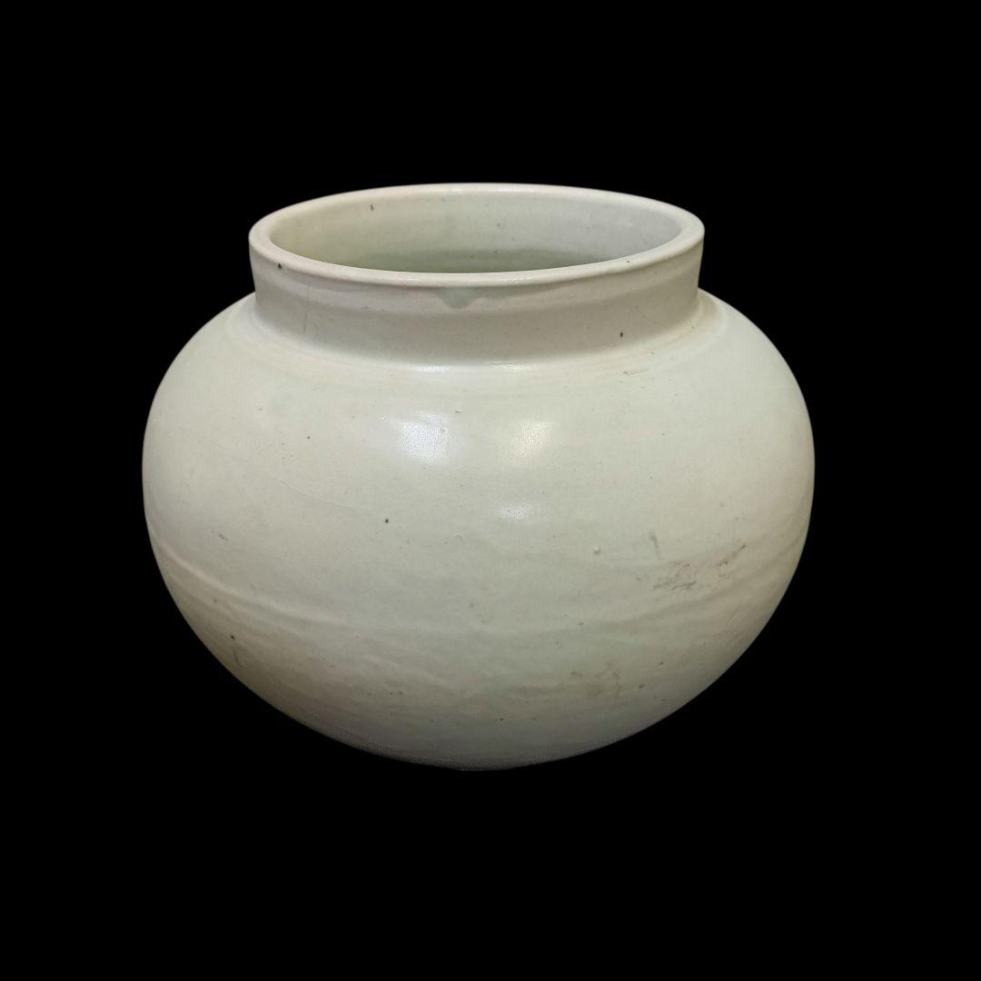 朝鮮白磁 丸型壺