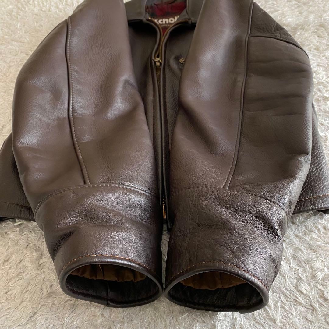 80s/38 SCHOTT 681 シングルライダース ブランケットライニング