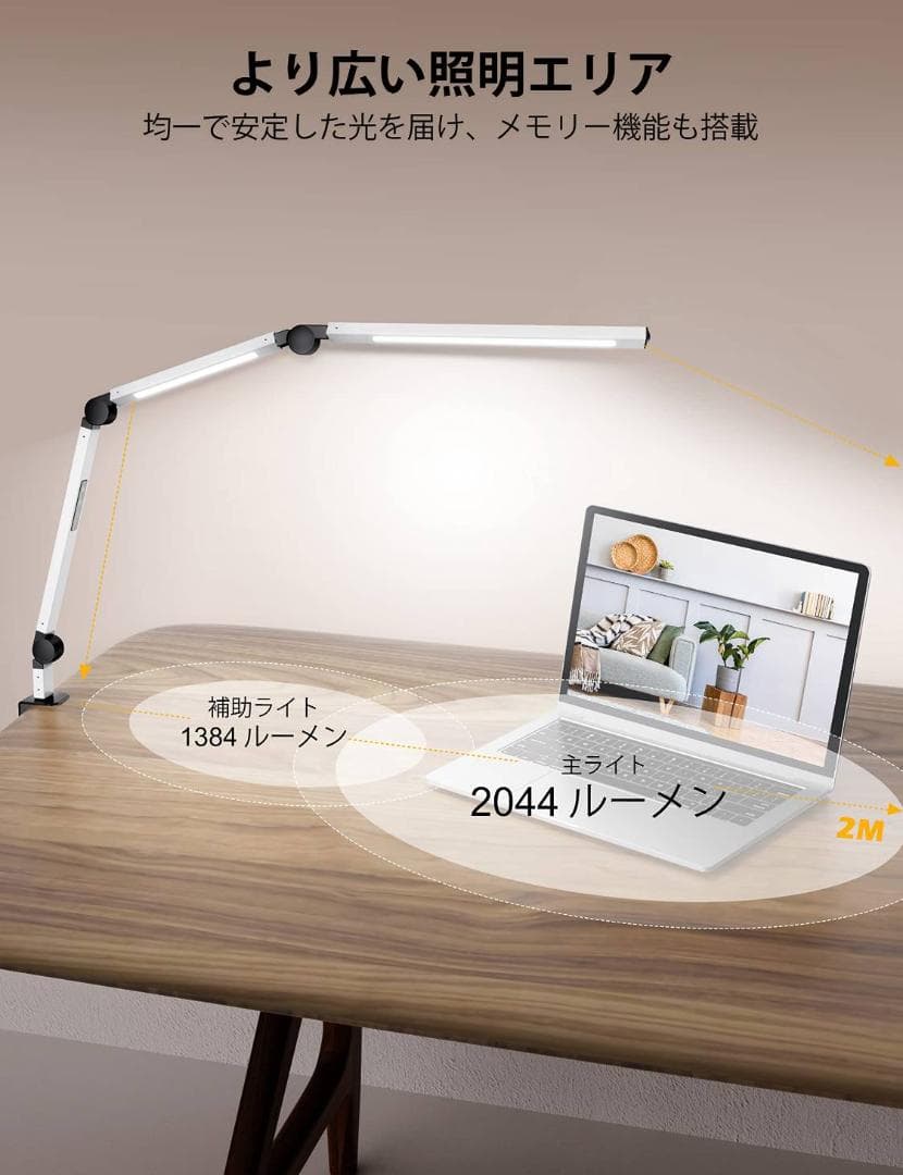 LEDを使用した目に優しい卓上スタンドライト