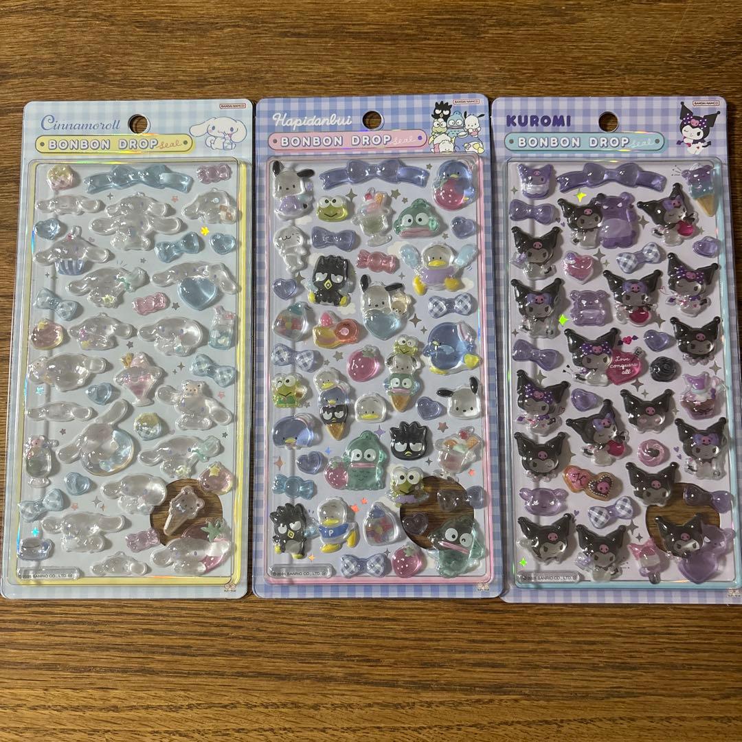 【正規品】　ボンボンドロップシール サンリオ 第２弾　 7種セット