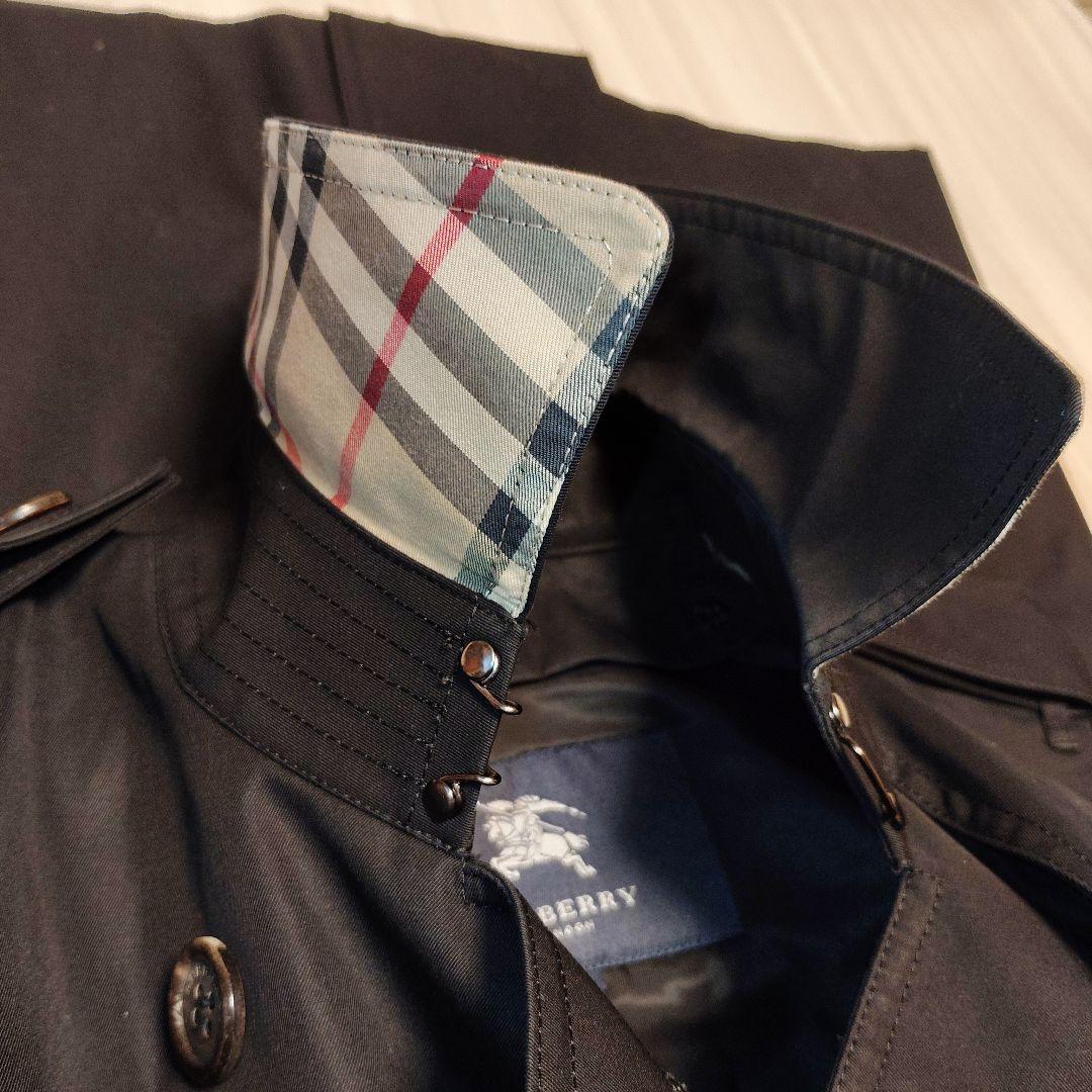 BURBERRY LONDON トレンチコートライナー付き 38 黒 着丈84㎝