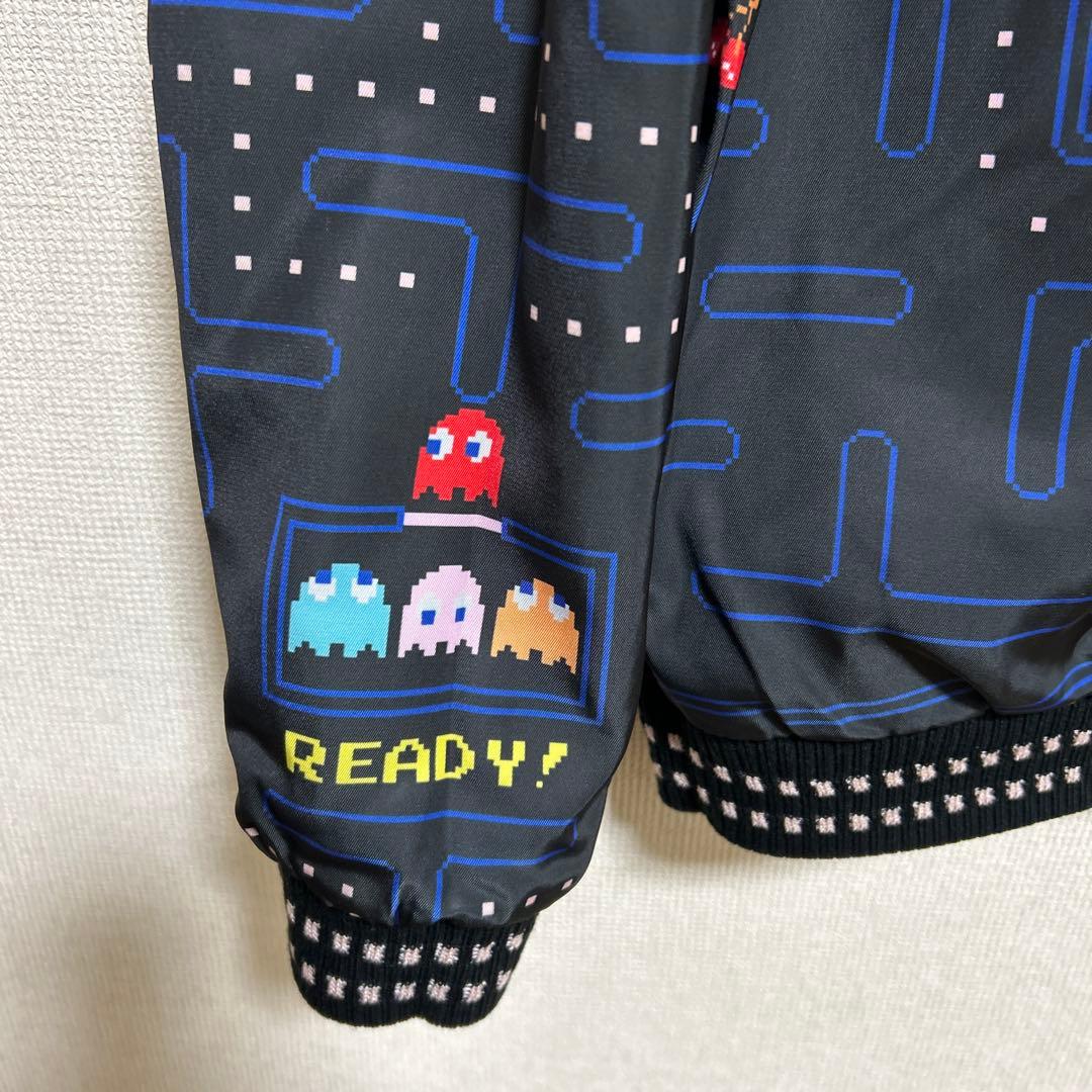 新品　XL パックマン　スカジャン　ブラック　刺繍　リバーシブル