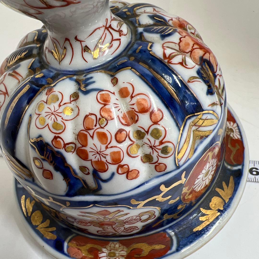 古伊万里　染綿沈香壺　高さ45㎝　東K8-0203① タルニ