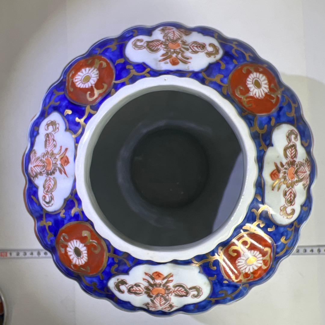 古伊万里　染綿沈香壺　高さ45㎝　東K8-0203① タルニ