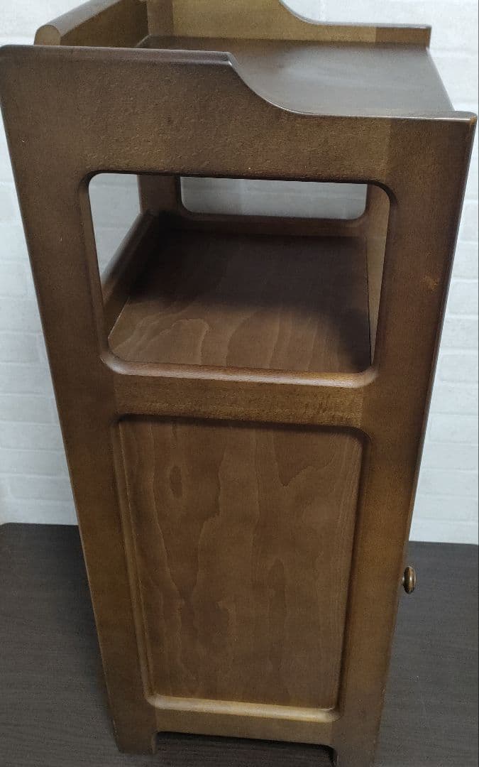 karimokuカリモク家具 電話台 花台 飾棚 サイドテーブル 引出し収納扉付