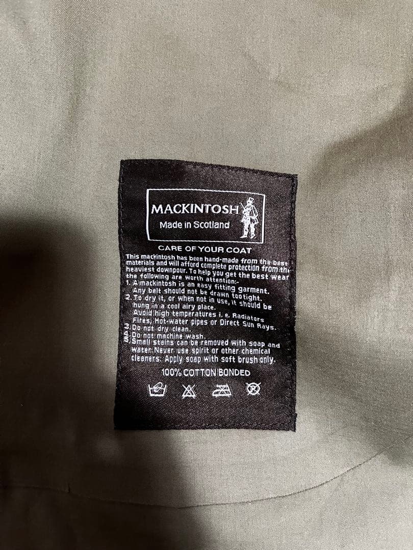 や*ん様 マッキントッシュ ゴム引きコート ステンカラーコート イギリス製