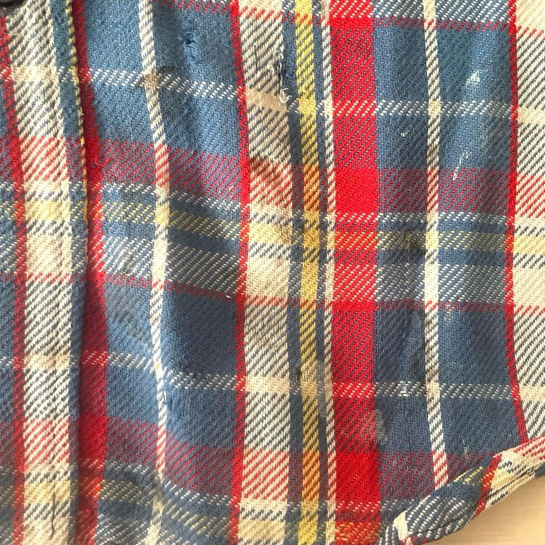 【三連休限定価格】BIG MAC 70s 単色タグ チェック柄ネルシャツ L