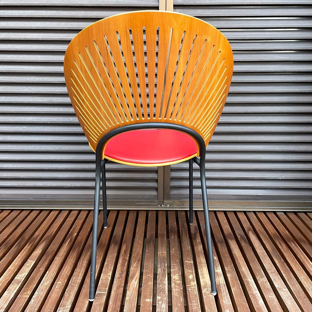 デンマーク　フレデリシア　椅子　ナナディツエル　　赤　3