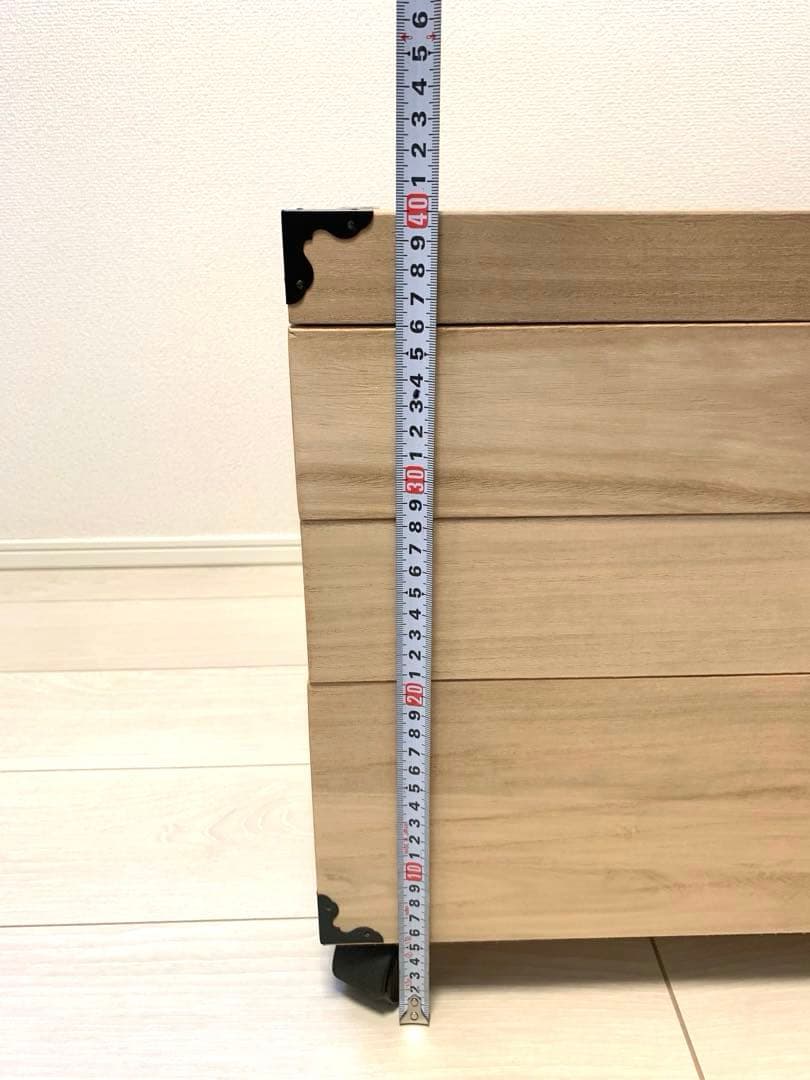 【美品】総桐衣装箱　国産品　蓋付き キャスター付き【肥前桐民芸】