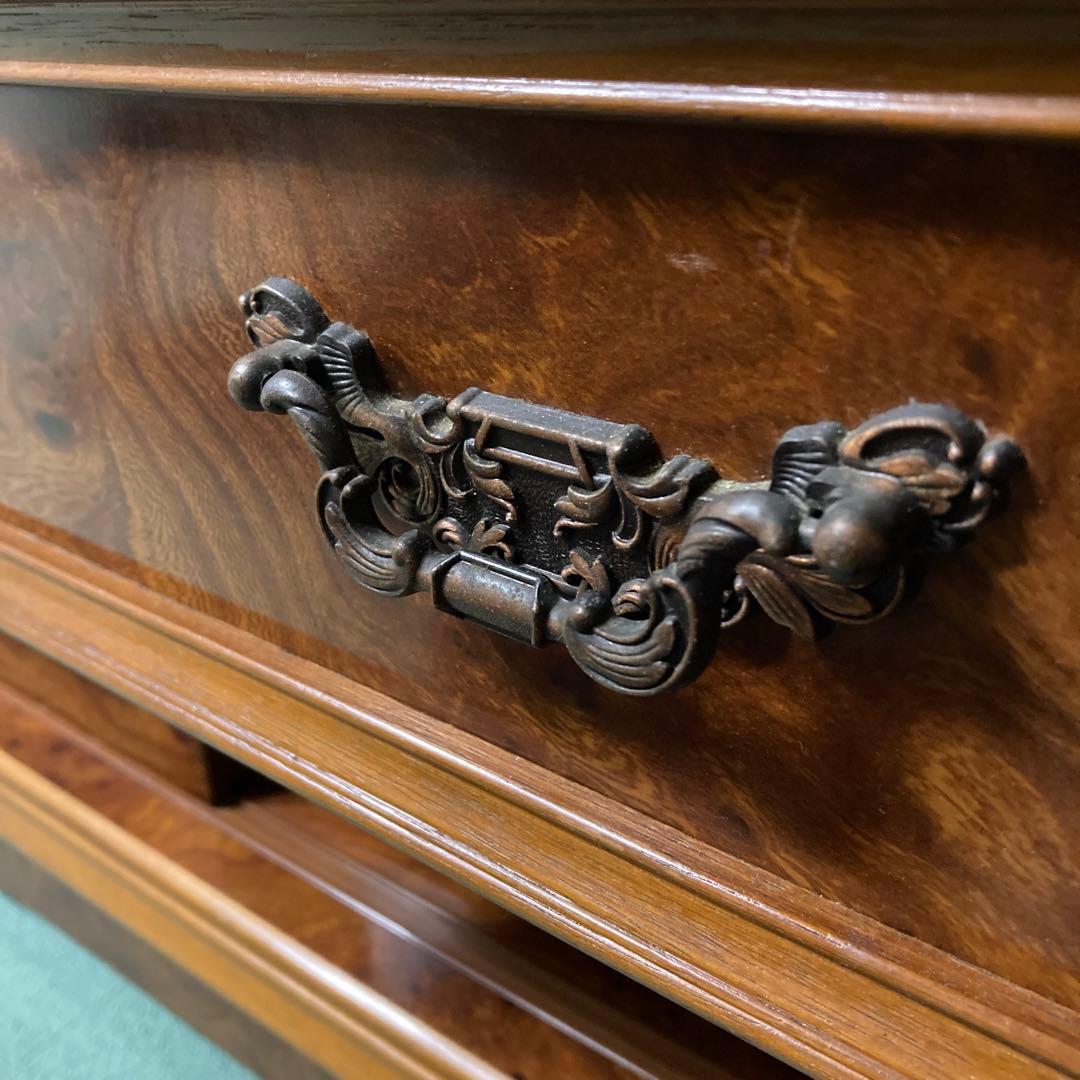 サイドボードキャビネット 約幅152cm×高さ175cm×奥行き45cm レトロ