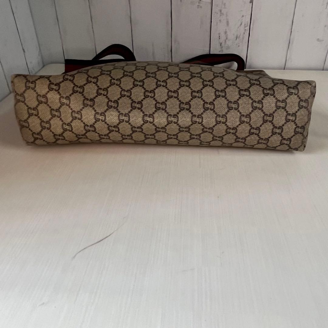 オールドグッチ トートバッグ シェリーライン GGプラス 大容量