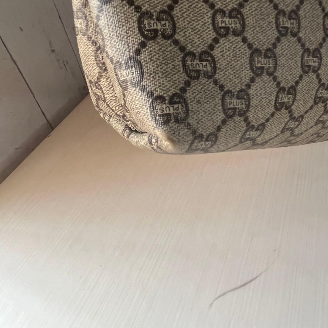 オールドグッチ トートバッグ シェリーライン GGプラス 大容量